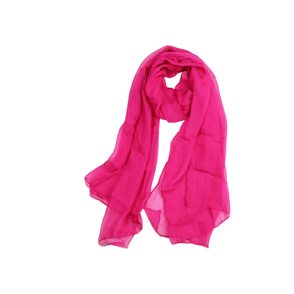 1/2/3/5 Mjuka andningsbara halsdukar för kvinnor Lyxiga och Rose Red 1Set