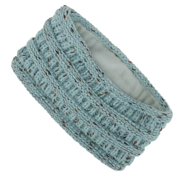 1/2/3/5 Fashionabla multifunktionella stickade pannband för kvinnor light blue 2Set
