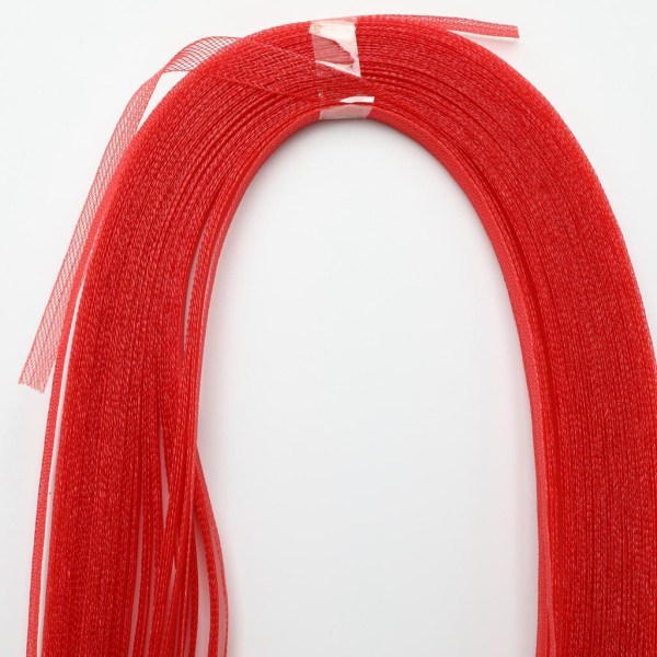 1/2/3/5 Crinoline Horse Hair Braid DIY Craft för Millinery Hat Red 1Set