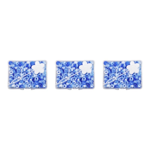 1/2/3/5 210 st 5 mm Candy Color Dreadlock Beads Muddar Hårfläta Blue 8 x 5mm 3Set