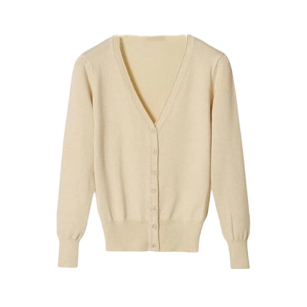 Bomull Lätt att matcha Cardigan Tröja För Dam Bekväm Och XL