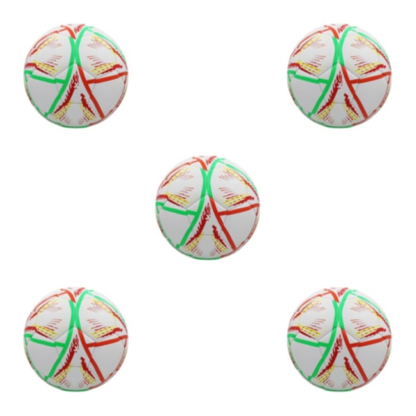 1/2/3/5 Fotboll storlek 4 - Lagarbete och rolig fotboll för Red and blue lines No.5 5PCS