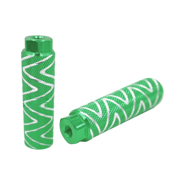 1/2/3/5 2 st aluminiumlegering cykelfotpinnar robusta och hållbara green 5Set