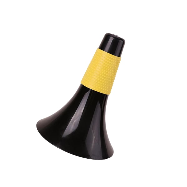 Sport Training Safety Cone för Fotboll Fotboll Säkerhetsparkering Black Yellow 6.7 x 6.7 x 9.3 Inch