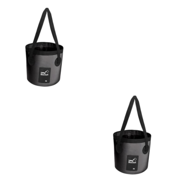 1/2 hopfällbar hopfällbar campinggrill Picknick vattenförvaring Black 20L 2Set