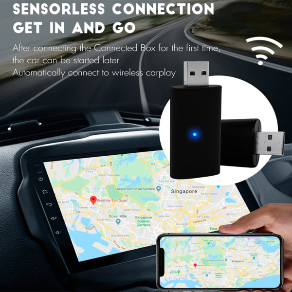 För CarPlay trådlös adapter för Convert Factory Wired För
