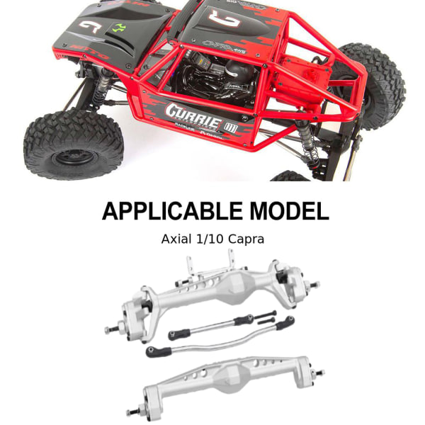 Aluminiumlegering Komplett framaxel bak för 1/10 axiell Capra RC