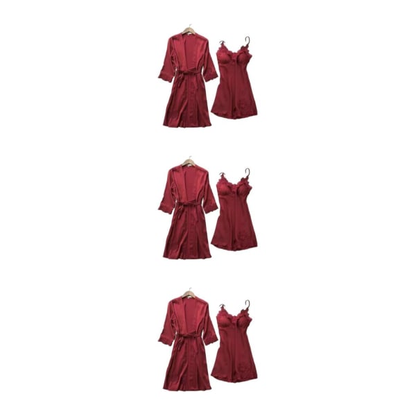 1/2/3 Håll dig sval och bekväm sommar Andas sommar wine red XL 3PCS