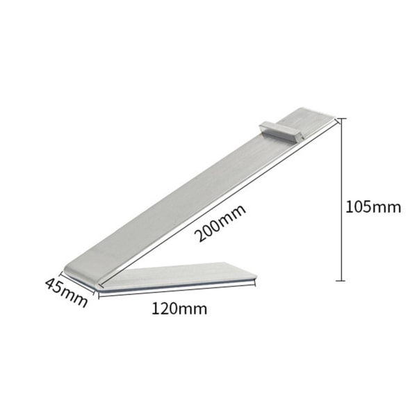 1/2/3 Rostfritt stål Sko Display Stand Rack Hållare för sko Silver 20x12x4.5cm 1Set