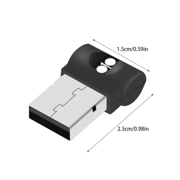 ABS Energisparande Mini USB LED Billampa Lyser Bil Med