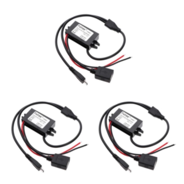 1/3/5 DC 8-60V till DC 5V 3A 15W Power Dubbel USB 3Set