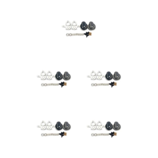 1/5 4pack/lot Styrnavshållare Mässing motvikt för 1/18 Silver 5Set