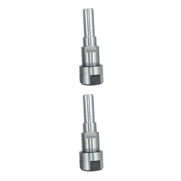 1/2/3/5 Diameter Shank Router Collet Extension För Chuck Hållare Silver 12mm 2Set