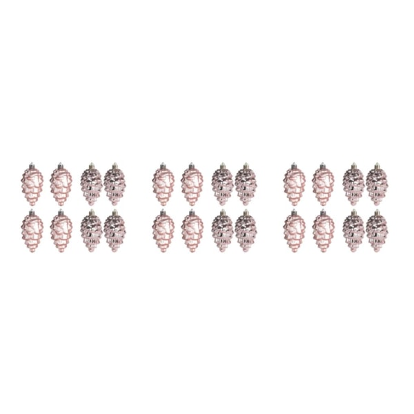 1/2/3/5 8 stycken juldekorationer hållbart plastträd Rose Gold 3Set