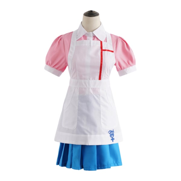Fashionabla Super Dangan 2 Mikan Tsumiki Cosplay sjuksköterskeuniform M