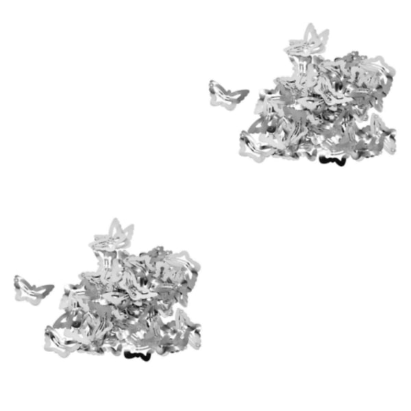 1/2/3/5 50x För Butterfly/Star Snap Hårklämmor Pin Clip Hollow Butterfly Silver 2Set