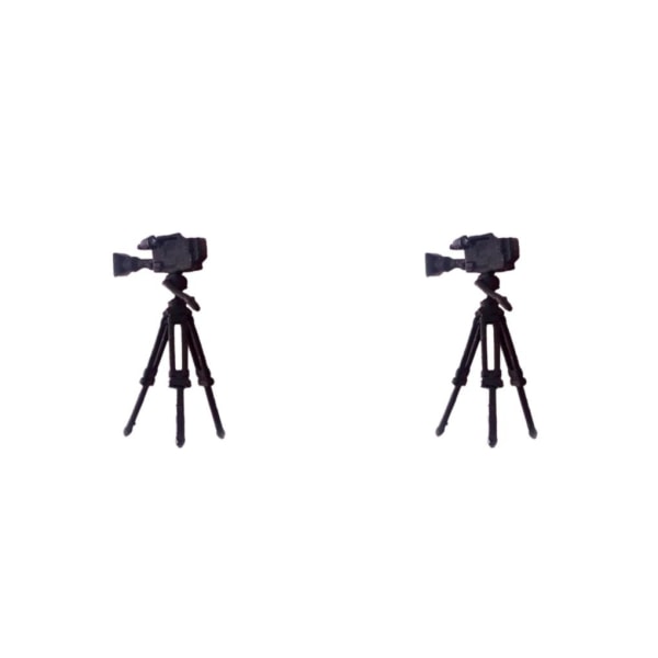 1/2/3/5 1:64 Handmålad modell Människor Figur Diorama Scenery Tripod Camera height 2.8-3cm 2Set