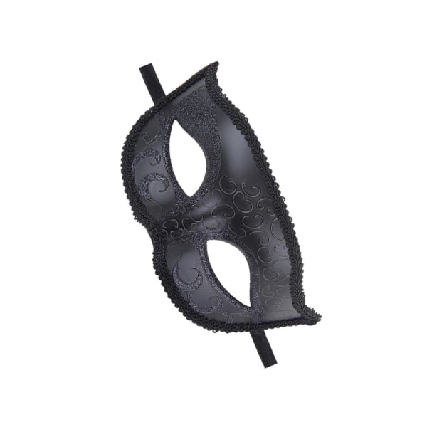 1/2 För Fox Half Costume Cosplay Maskeradbal till Halloween Black 20x16cm 1Set