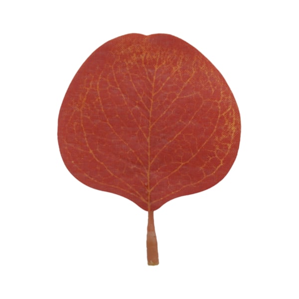 1/2/3/5 50x realistiska konstgjorda eukalyptusblad för inomhus eller maple-leaf red 2Set