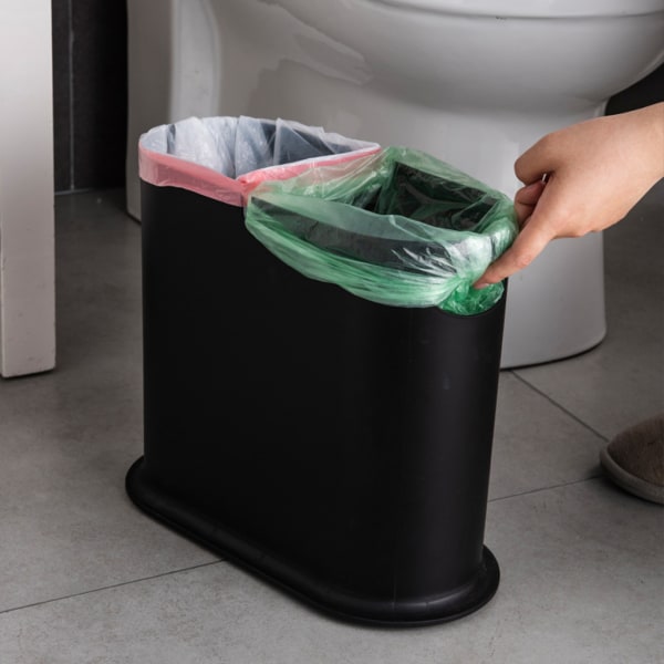 ABS Slim papperskorg - Snyggt utseende Wide Application Hide Garbage Bag Grey