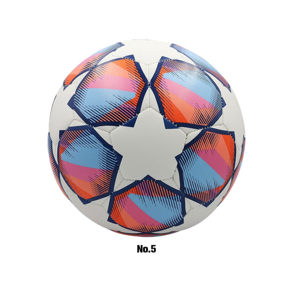 1/2/3/5 Fotboll storlek 4 - Lagarbete och rolig fotboll för Pentagonal red white No.5 1 Pc