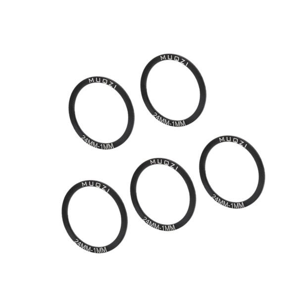 1/2/3/5 5x Cykel Bottenfäste Packning Bricka BB Spacer Reparation Black 24MM T1MM 2Set