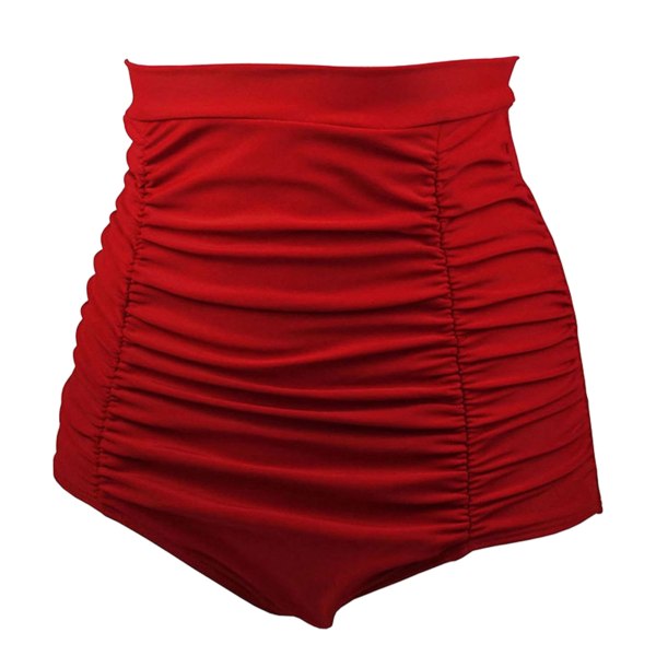 Sexig baddräkt med hög midja Nederdel Val för mode och komfort Red S