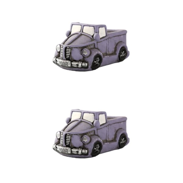 1/2/3 Cartoon Car Suckulent Blomkruka Lätt och bärbar purple car 2PCS