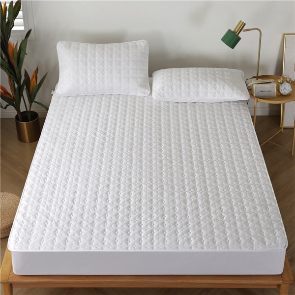 Maskintvättbart madrassskydd för komfort och stil white