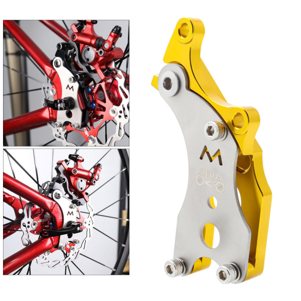 1/2/3/5 Cyklar Skivbroms Adapter Road För Cykel Skivbroms Gold 1Set