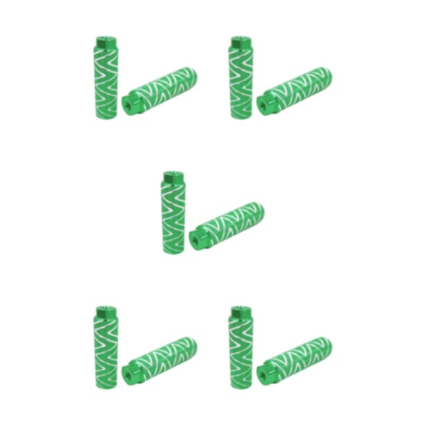 1/2/3/5 2 st aluminiumlegering cykelfotpinnar robusta och hållbara green 5Set