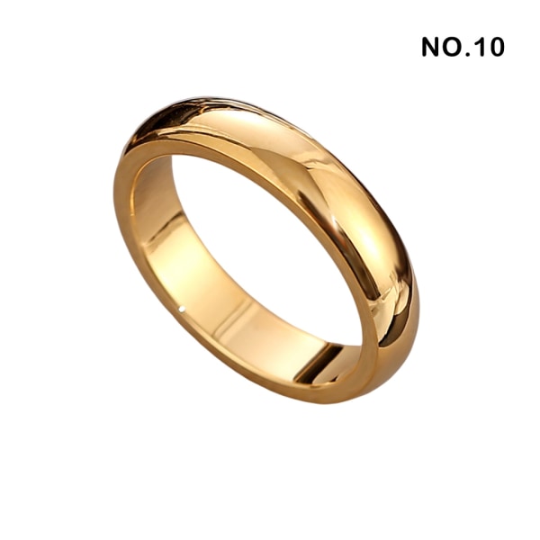 1/2/3/5 Vuxna Ceremoni Ring Legering Modern Ringar Dekoration Gold Size 10 1 Pc