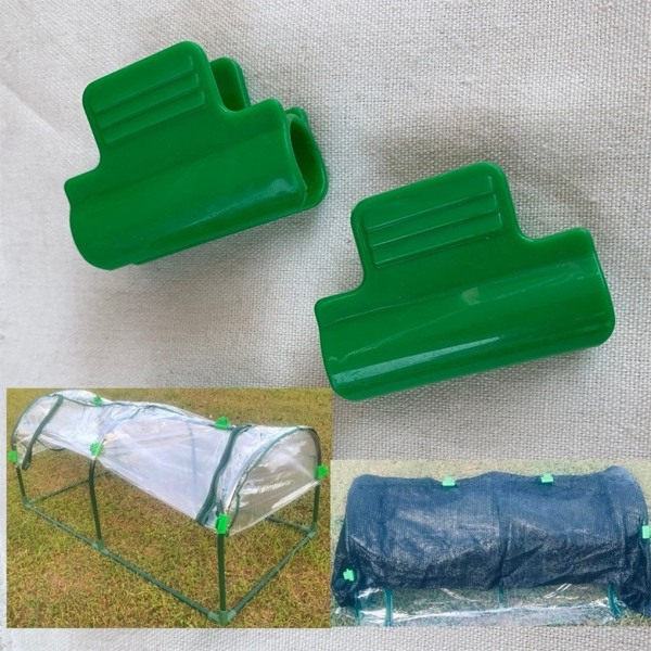 1/2 24 stycken Lättmonterade Växthusstödklämmor För 1Set