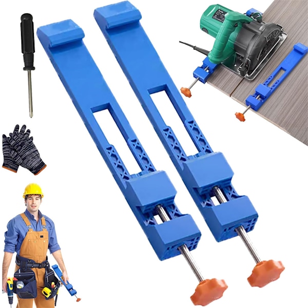 2-pack/set Precisionssågguide för träskärning med justerbar bas