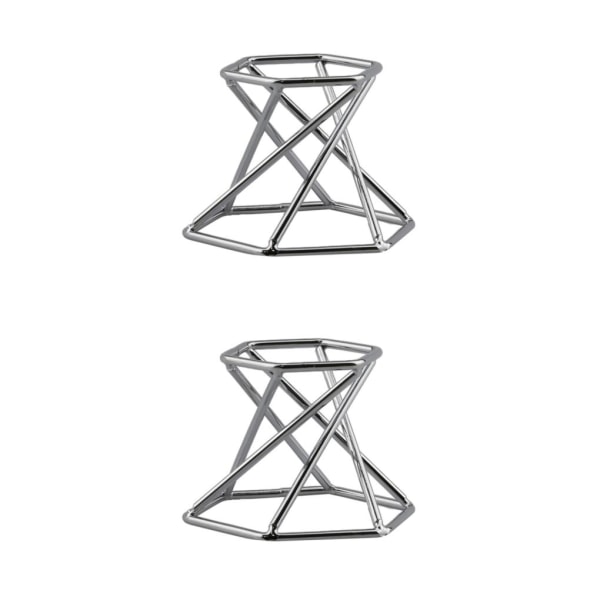 1/2/3/5 glasobjektiv med kulstativ för mineralprov Hexagon Silver 2Set