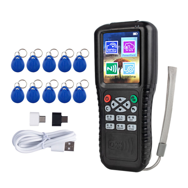 Plast Multi Frequency RFID Smart Card Programmer RFID Reader X100+10 UID