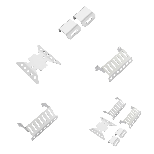 RCGOFOLLOW Mässing skyddar effektivt rustning RC-uppgraderingsdel Silver