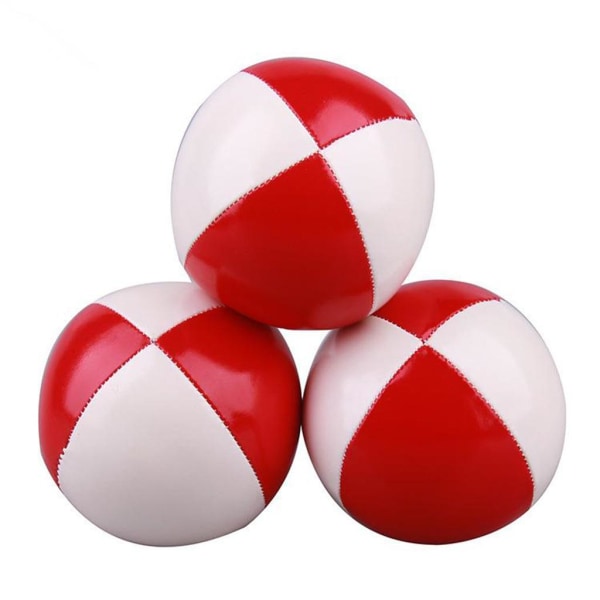1/2/3 Clown jonglering boll kasta boll sport träning jonglera leksak Red White 6.3cm 1Set