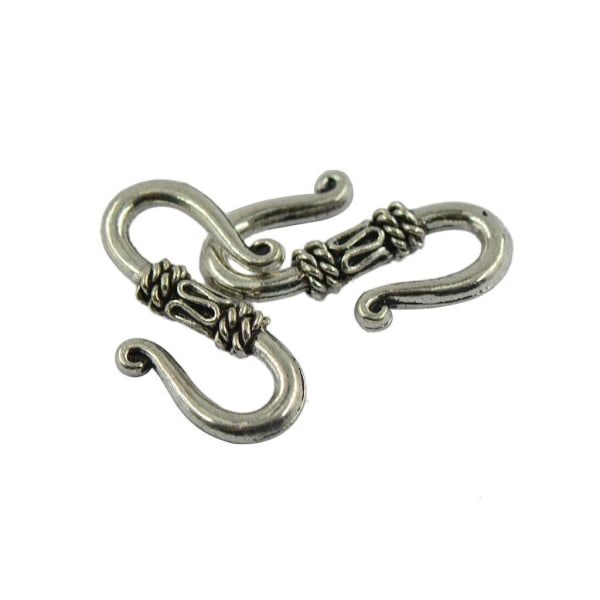 1/3 50st tibetanskt silver S kroklås Halsband lås smycken 1Set