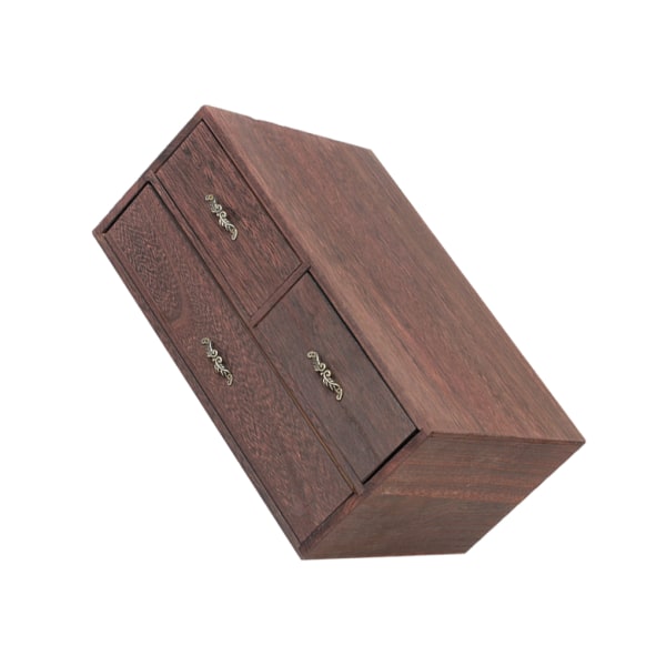 Retro Style Organizer Box för hemmakontor och klassrumsförvaring 3 Drawers