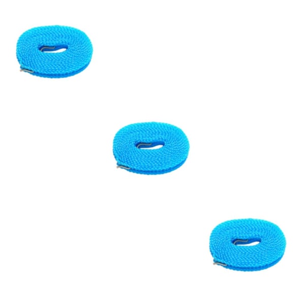 2/3/5 Klädstreck Stretchig bärbar tvättsnöre för trädgård blue 500cm 3Set