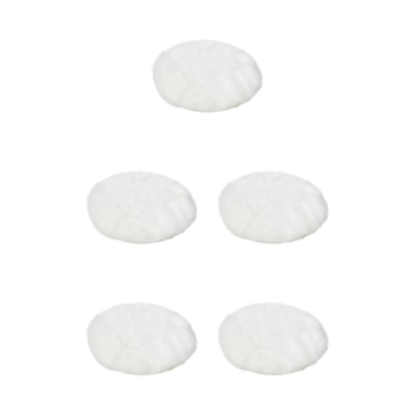 1/2/3/5 Plysch miniatyrmatta 1:12TH Dockhusleksak för white round round dia 18cm 5Set