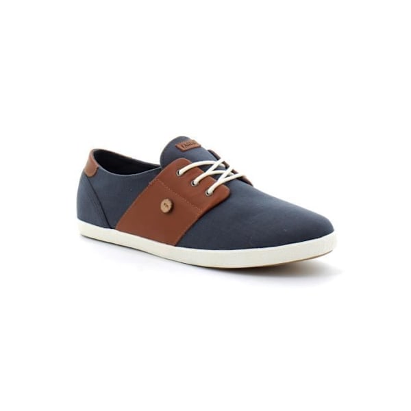 Herrsneakers - FAGUO Cypress Blue Cotton - Textil Ovandel - Spetsar Blå 40