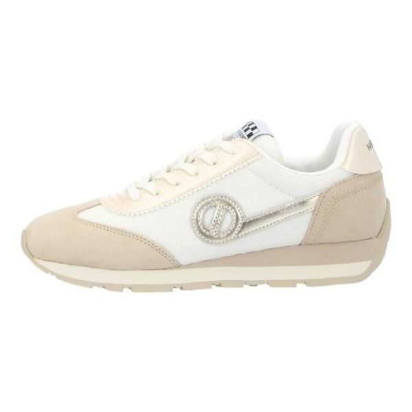 Sneakers dam - NO NAME - CITY RUN JOGGER W - Beige - Platt klack - Sammet och nubuck Beige 36