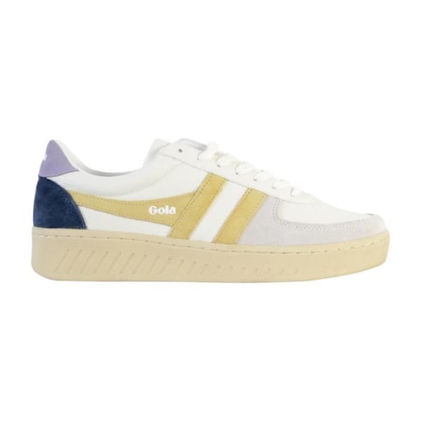 Gola Grandslam Trident White Lemon Lavender Dam Tennis Låg Topp Sneakers Vit citron lavendel 41