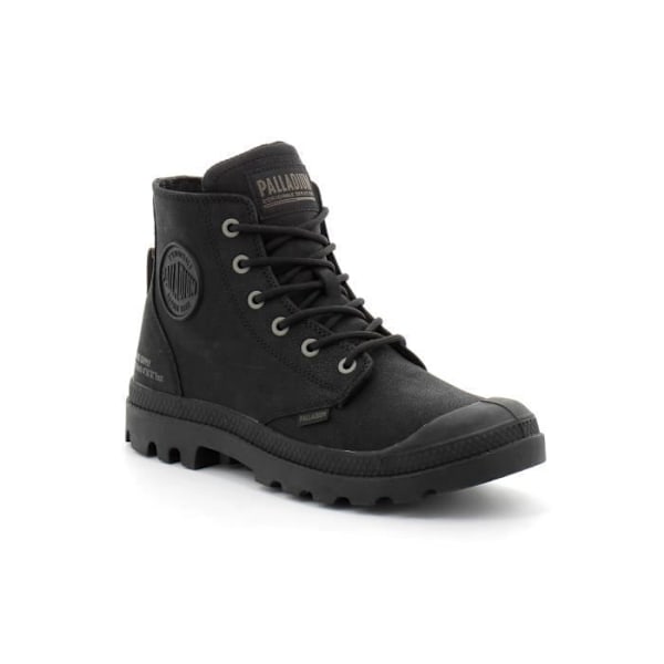 Mænds multisportssko - Palladium Pampa Hi Supply Læder Sort - tørt underlag Svart 41