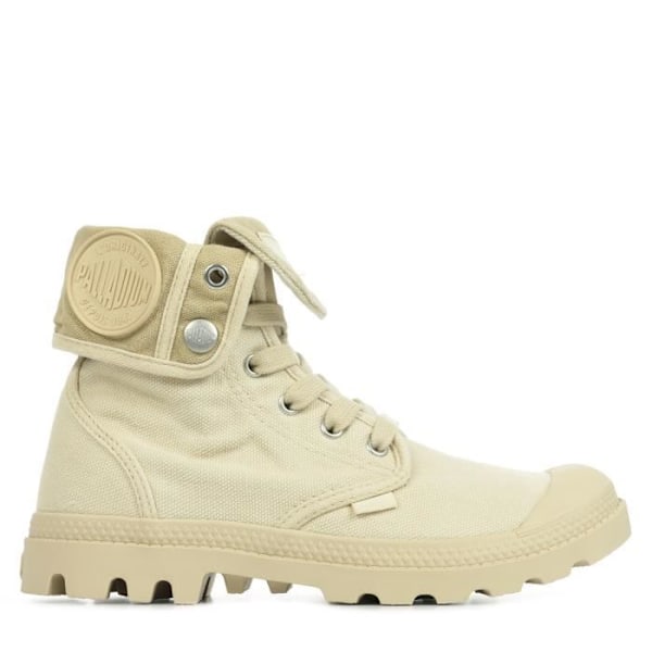 Palladium Baggy Boots - Dam - Sahara / safari - Textil - Snören - Upphöjd, blekt canvaskrage Sahara / safari 39