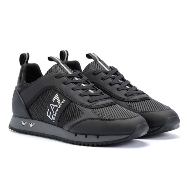 EA7 Black&White Carbon Black sneakers til mænd Svart 42