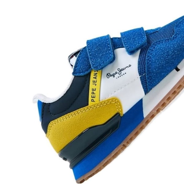 Barnsneakers - PEPE JEANS - London One - Blå - Scratch - Barn - Platta - Syntet Blå 24