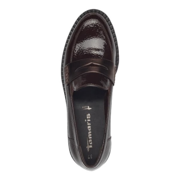 Loafers - Tamaris - 12431241 Brun - Platt klack - Rund tå - Textil kastanj 38